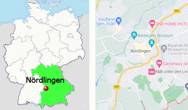 Carta stradale online di Nrdlingen