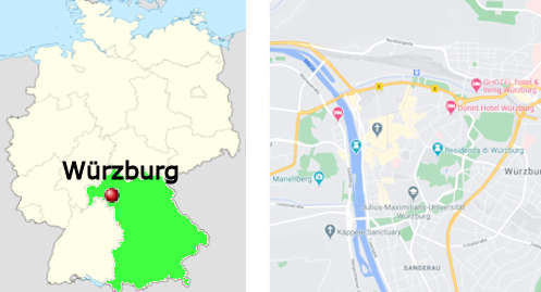 Carta stradale online di Wrzburg
