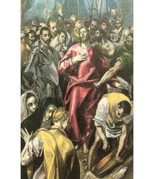 El Greco: Cristo spogliato sulla via del Calvario