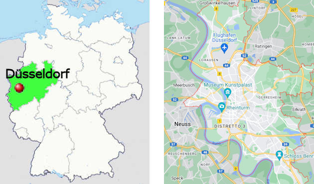 Carta stradale online di Dsseldorf