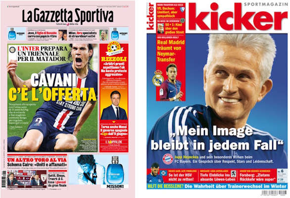 La Gazzetta Sportiva e il Kicker: i pi grandi giornali sportivi dell'Italia e della Germania