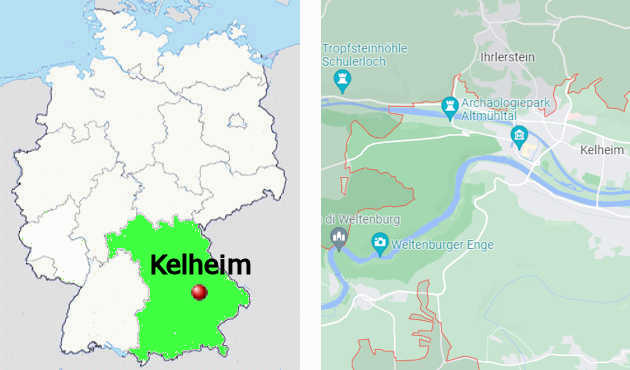 Carta stradale online di Kehlheim