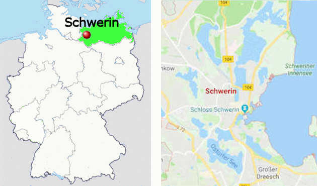 Carta stradale online di Schwerin