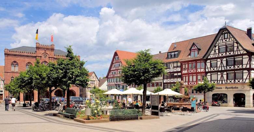 Tauberbischofsheim - La piazza del mercato