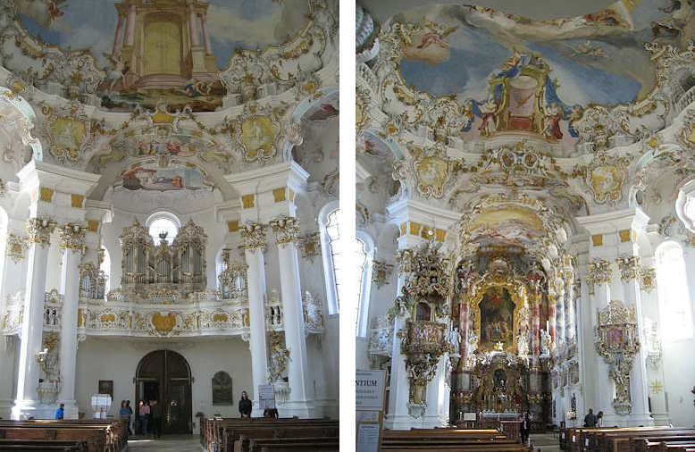 All'interno della Wieskirche