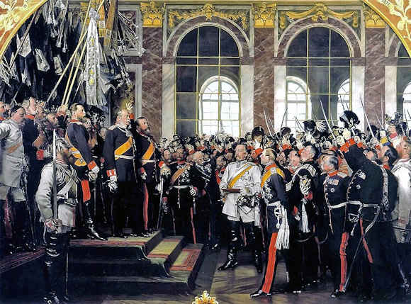 1871: la proclamazione di Guglielmo I a Imperatore della Germania
