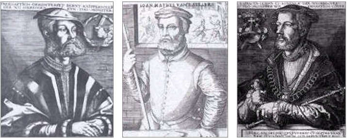 Tre dei protagonisti degli Anabattisti di Münster