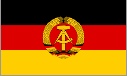 La bandiera della DDR