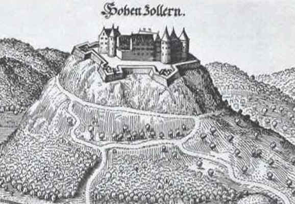 Il castello degli Hohenzollern nel '600
