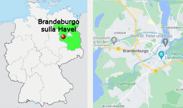 Carta stradale online di Brandeburgo sulla Havel