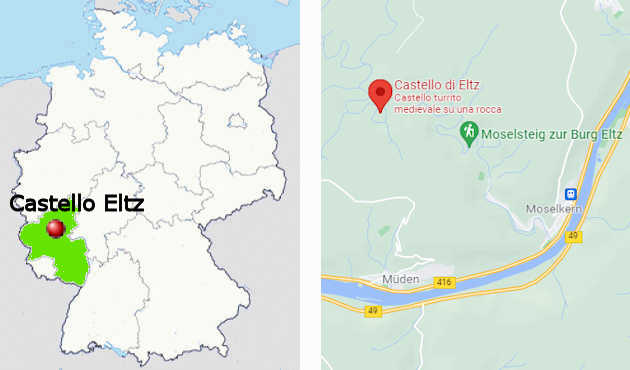 Castello Eltz - carta stradale online
