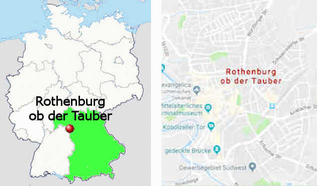Carta stradale online di Rothenburg ob der Tauber