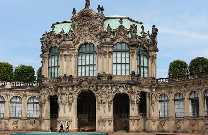 Dresda - il castello barocco 'Zwinger'