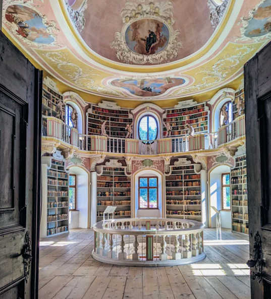 Füssen - La biblioteca del monastero St. Mang