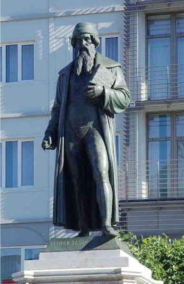 Il monumento di Johann Gutenberg