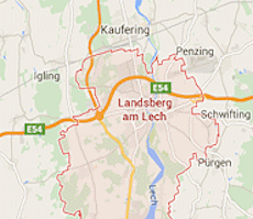 Landsberg am Lech - carta stradale online