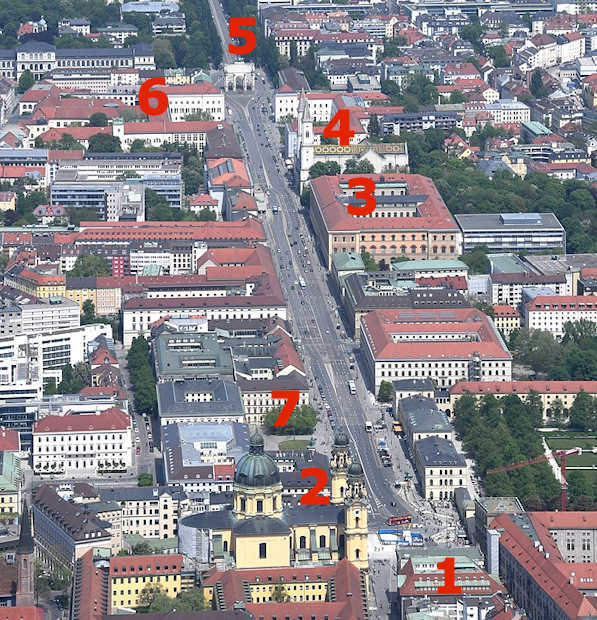La Lugwigstraße di Monaco di Baviera