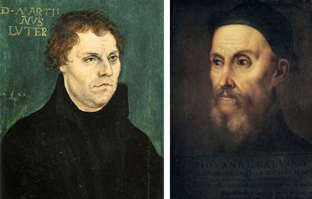 Martin Lutero e Giovanni Calvino