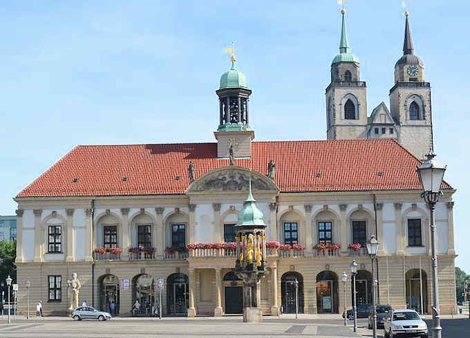 Il vecchio municipio di Magdeburgo