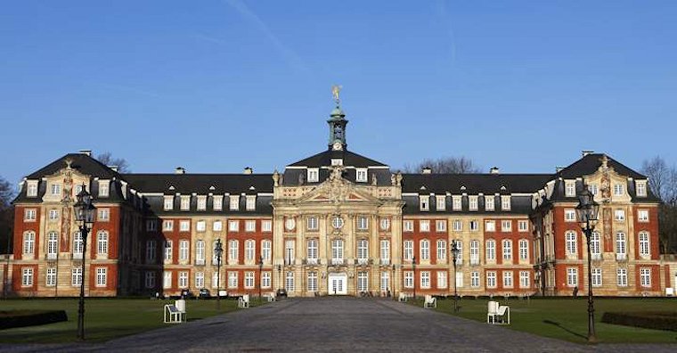 Il castello di Münster, oggi sede dell'Università