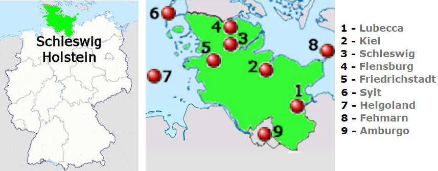 Carta stradale online dello Schleswig-Holstein