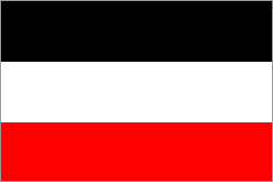 La bandiera del primo Reich tedesco