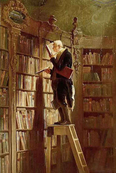 'Il topo della biblioteca' - quadro di Carl Spitzweg