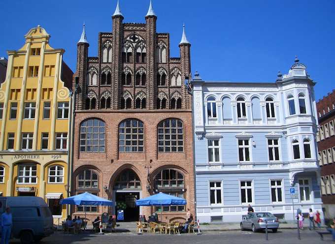 Alcune case storiche sull'Alter Markt (il piazza del mercato)