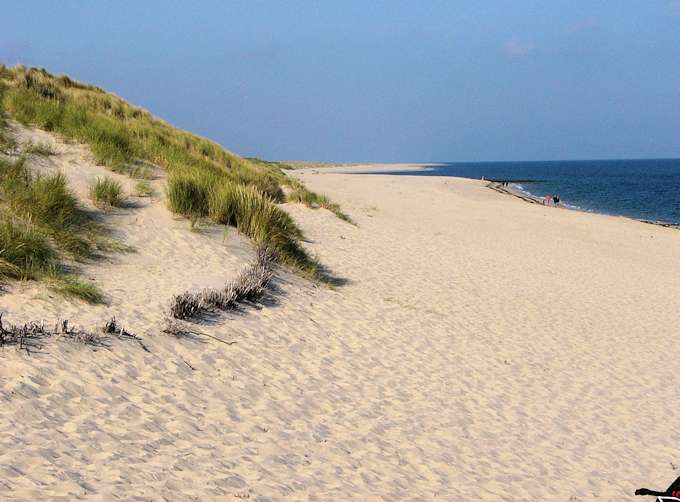 Le dune e la spiaggia dell'isola di Sylt