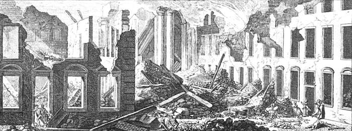 Lisbona dopo il terremoto del 1755