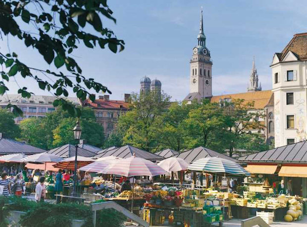 Il Viktualienmarkt di Monaci di Baviera