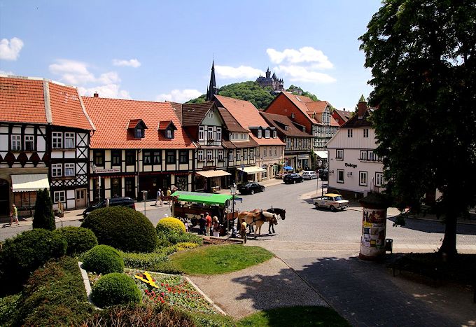 La Strada del Mercato, nel centro di Wernigerode