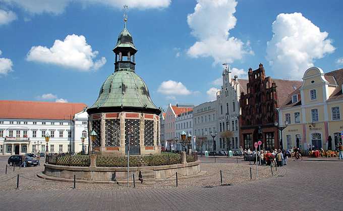 La piazza del mercato di Wismar